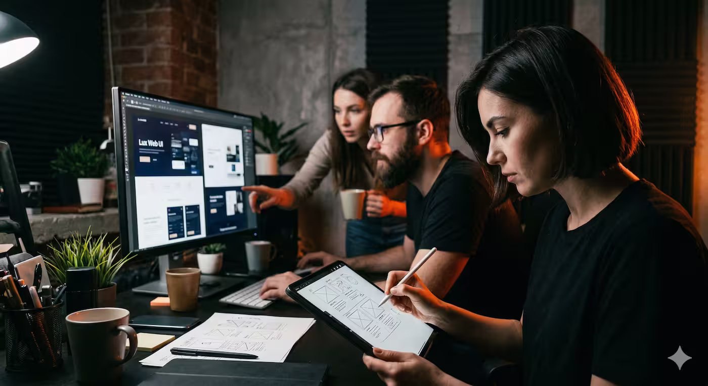 PixelCraft Media Team im Studio